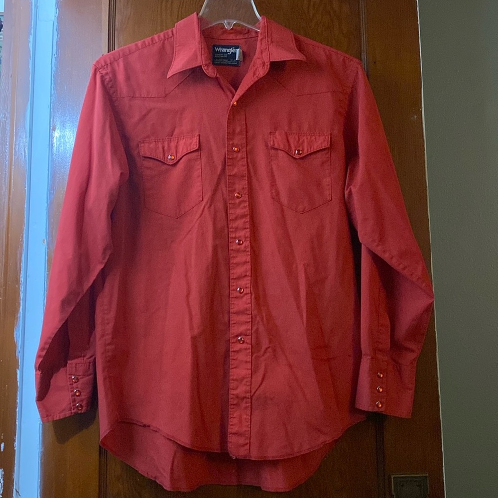 Vintage Red Wrangler Western Shirt